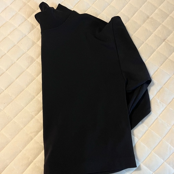 Athlete Black Cropped Mockneck Sweatshirt - Picture 2 of 5